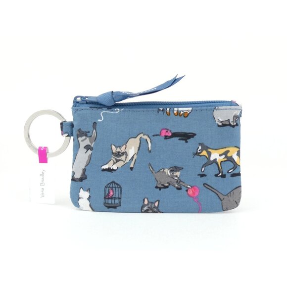 Vera Bradley Accessories - Vera Bradley Cat's Meow Cotton Zip Id NWT